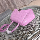 Back view of statement modern women's handbag – women's luxury accessory