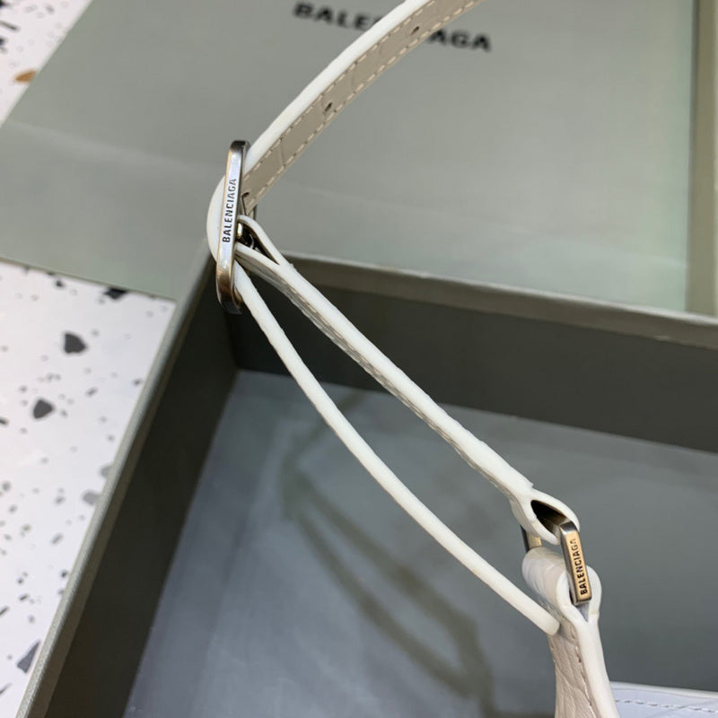 Chic Vegan Leather Handbag - Modern Structured Build | Women's Everyday Carry Handbag #393 - styled full view (image 7) of designer-inspired handbag