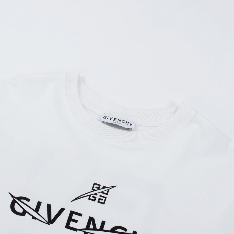 Close-up detail shot of Givenchy luxury clothing with monogram-inspired silhouette