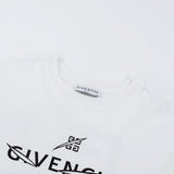 Close-up detail shot of Givenchy luxury clothing with monogram-inspired silhouette