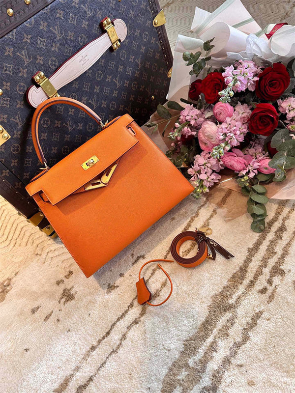 Close-up detail of sophisticated bag design