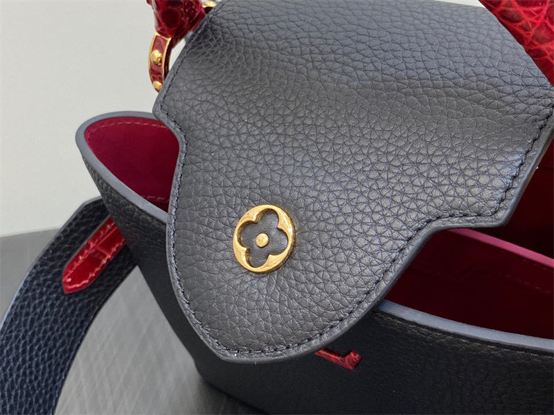  Sophisticated crossbody bag carried on shoulder 16