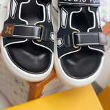Louis Vuitton luxury shoes detail shot