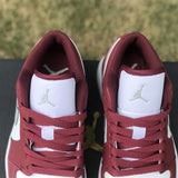 Side profile of Nike clean off-white sneakers premium leather build