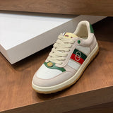 Gucci clean off-white luxury sneakers view 8 bold athletic profile
