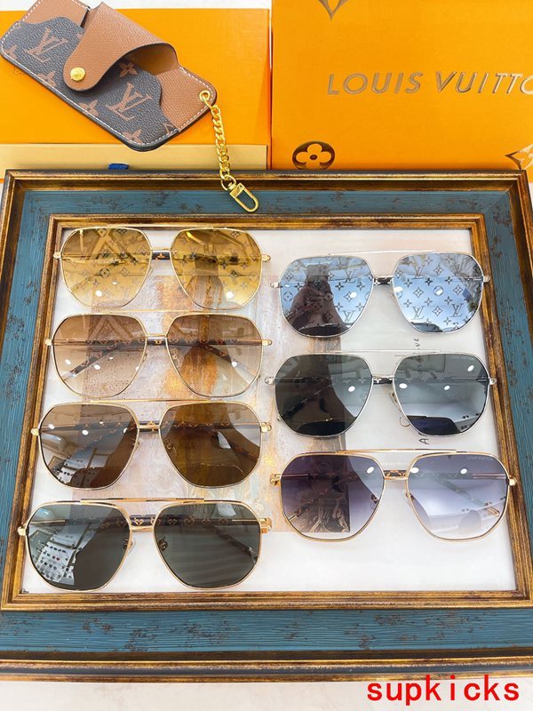 Lifestyle view of Louis Vuitton unisex sunglasses