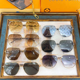Lifestyle view of Louis Vuitton unisex sunglasses