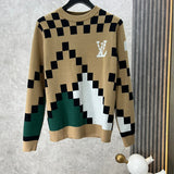 Back view of Louis Vuitton luxury clothing with logo-detail design
