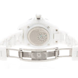 Angled view of Chanel unisex white watch