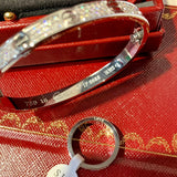 Close-up detail view of Cartier unisex jewelry piece