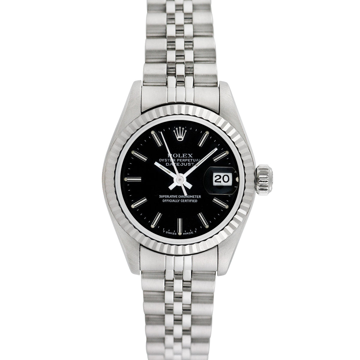 Side view of Rolex women's watch