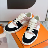 Hermès Grey Loafer Flats - Studio Shot