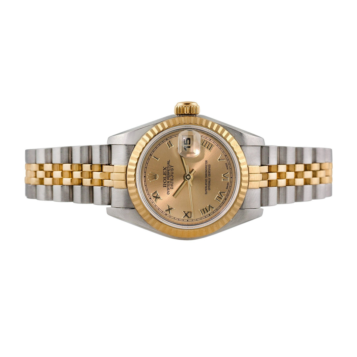Front view of Rolex women's watch