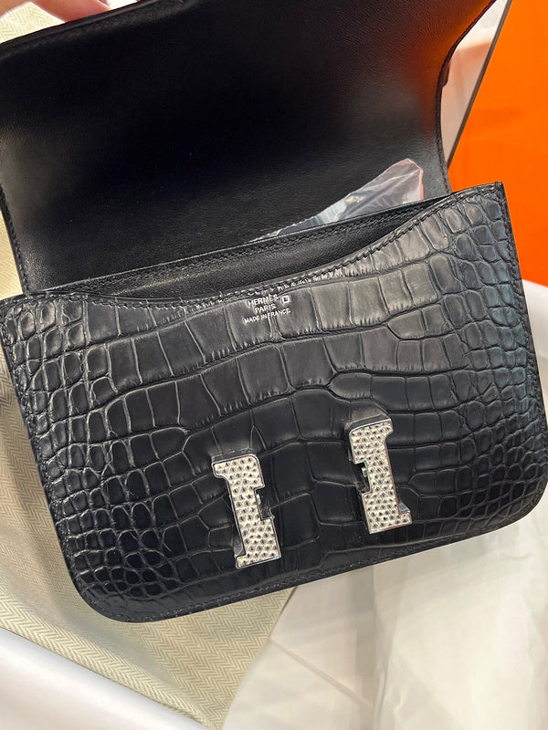 Close-up detail of structured bag design
