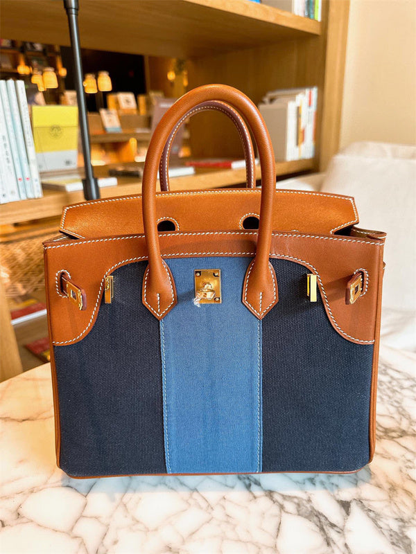  clean-lined satchel detail view showing craftsmanship