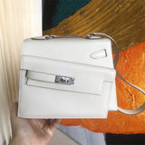  minimalist handbag detail view showing craftsmanship