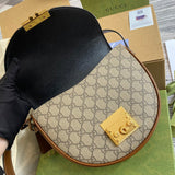 Top view of statement signature women's handbag – women's luxury handbag