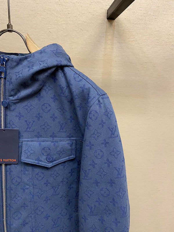 Full styled look of Louis Vuitton luxury clothing with contemporary cut