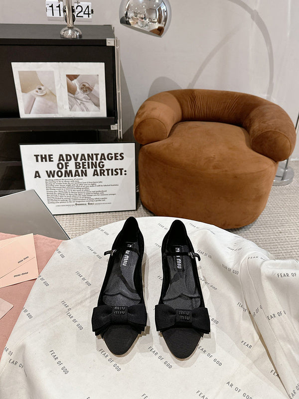 Miu Miu luxury shoes detail shot