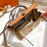 Close-up detail of sophisticated bag design