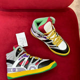 Gucci stone beige luxury sneakers view 7 bold athletic profile