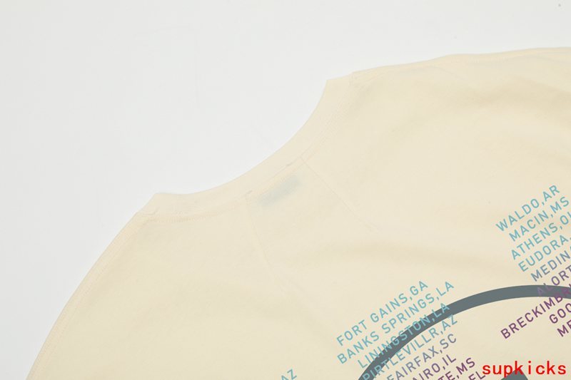 Close-up detail shot of Rhude luxury clothing with contemporary cut