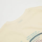 Close-up detail shot of Rhude luxury clothing with contemporary cut
