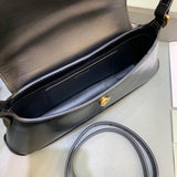 Contemporary Vegan Leather Handbag - Polished Finish | Women's Fashion Handbag #441 - alternate angle view (image 8) of designer-inspired handbag