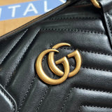Back view of refined elevated women's handbag – women's designer-style accessory