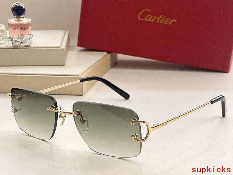 Front view of Cartier unisex sunglasses