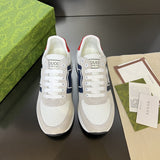 Gucci bold contrast luxury sneakers view 10 breathable knit upper