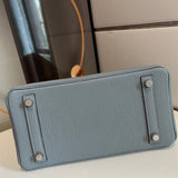  polished structured bag detail view showing craftsmanship