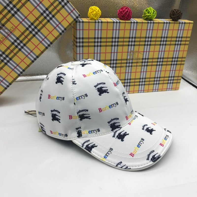 Side view of Burberry unisex cap