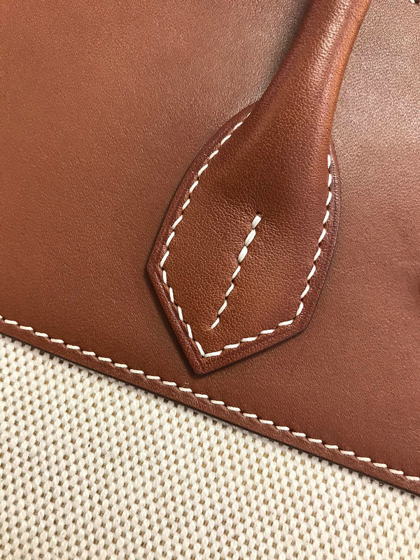 Close-up detail of polished bag design