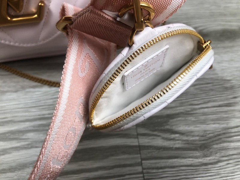 Front view of sleek chic women's handbag – women's luxury accessory
