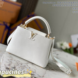 Side profile of structured refined women's handbag – women's designer-style accessory
