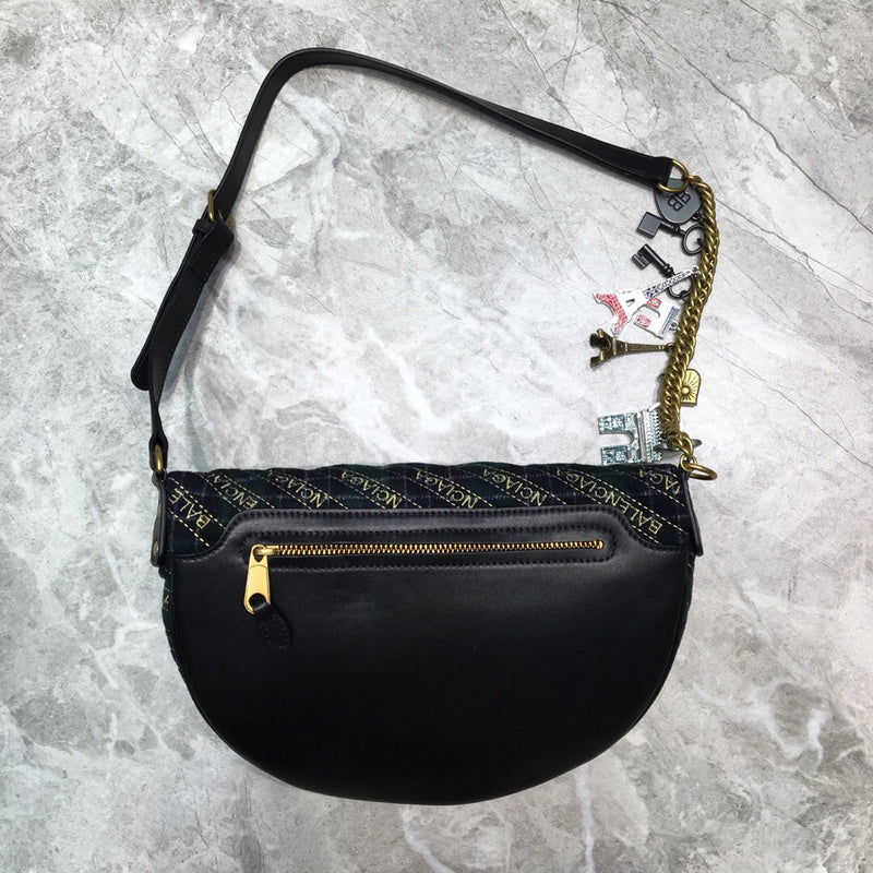 Polished Vegan Leather Handbag - Sleek Minimalist Lines | Women's Fashion Handbag #732 - interior view (image 6) of designer-inspired handbag
