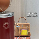 Close-up detail of sophisticated bag design