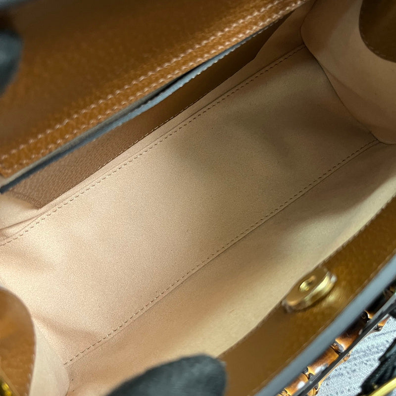 Side profile of signature classic women's handbag – women's premium purse