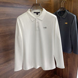 Front view of Louis Vuitton luxury clothing with label-forward styling