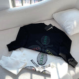Close-up detail shot of Gucci luxury clothing with monogram-inspired silhouette