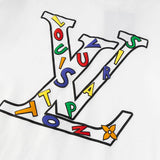 Back view of Louis Vuitton cotton t-shirt with contemporary cut