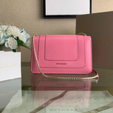 Polished Faux Leather Handbag - Polished Finish | Women's Luxury Handbag #1682 - alternate angle view (image 8) of designer-inspired handbag