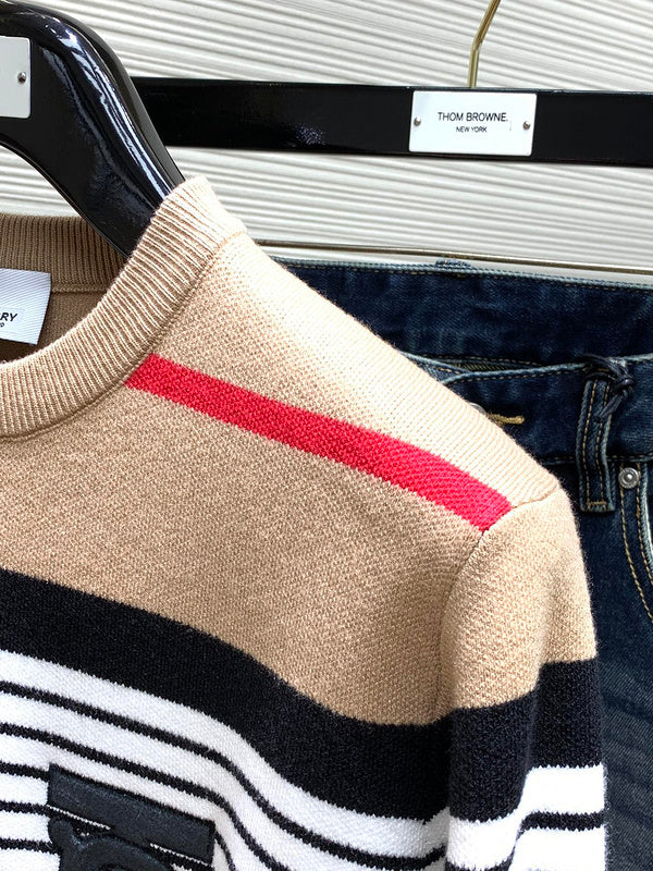 Close-up of Burberry designer clothing craftsmanship