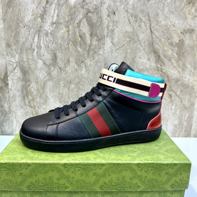 Gucci fresh white-and-black luxury sneakers view 10 sleek tonal finish