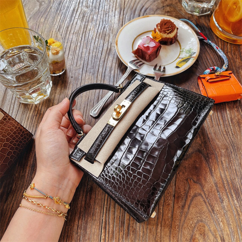  everyday top-handle bag detail view showing craftsmanship