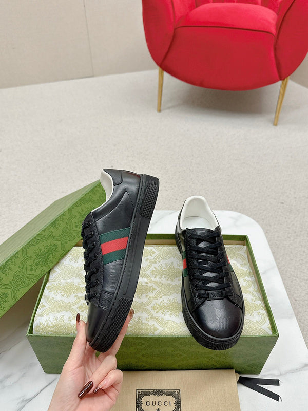 Gucci all-black luxury sneakers view 10 everyday casual design