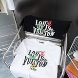 Side profile of Louis Vuitton cotton t-shirt with signature branding