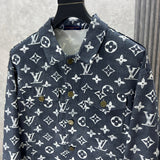 Front view of Louis Vuitton luxury clothing with runway-inspired design