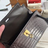 Polished bag shown from front angle